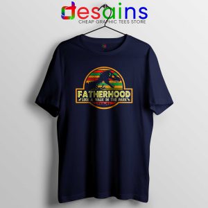 Cheap Tshirt Fatherhood Like A Walk In The Park Retro Vintage T-Rex