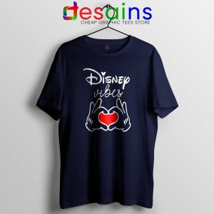 Cheap Tshirt Navy Blue Disney Vibes Mickey Mouse Love Hands