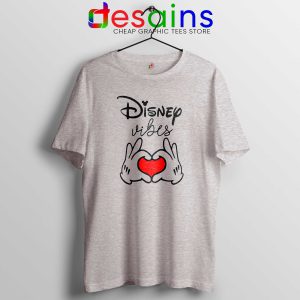 Cheap Tshirt Sport Grey Disney Vibes Mickey Mouse Love Hands