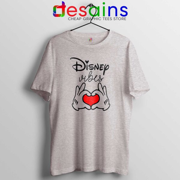 Cheap Tshirt Sport Grey Disney Vibes Mickey Mouse Love Hands