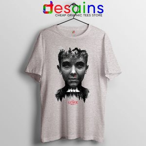 Eleven Stranger Things Characters Tshirt SPort Grey Stranger Things 4