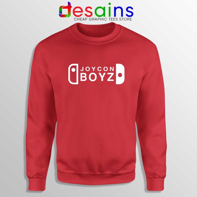 Joycon Boyz Red Sweatshirt Nintendo Switch Pro Controller Sweater