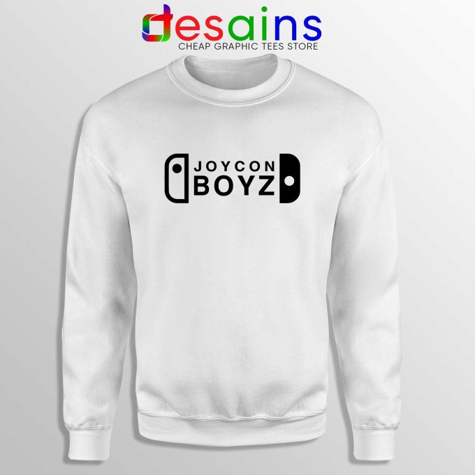 Joycon Boyz White Sweatshirt Nintendo Switch Pro Controller Sweater
