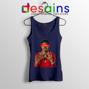 Lil Baby On Me Song Navy Tank Top American Rapper Merch