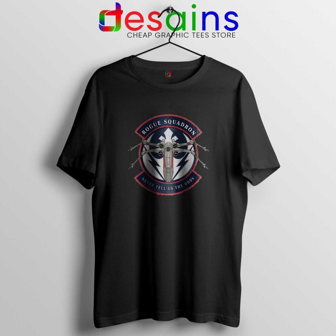 Rogue Squadron Black Tee Shirt Star Wars Tshirt Size S-3XL