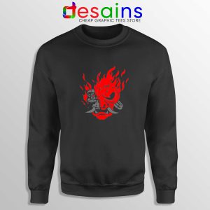 Samurai Demon Slim Sweatshirt Cyberpunk 2077 Sweater Size S-3XL