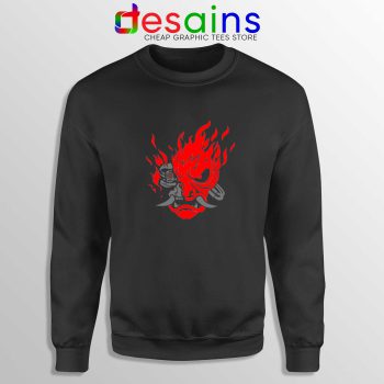 Samurai Demon Slim Sweatshirt Cyberpunk 2077 Sweater Size S-3XL