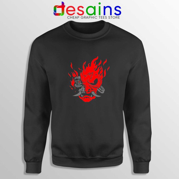 Samurai Demon Slim Sweatshirt Cyberpunk 2077 Game