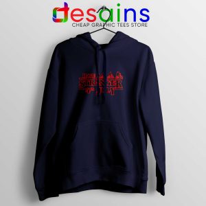 Stranger Things 4th July Navy Hoodie Stranger Things 3 Netflix Hoodies