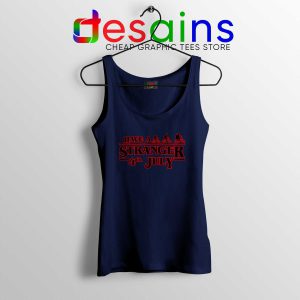 Stranger Things 4th July Navy Tank Top Stranger Things 3 Netflix