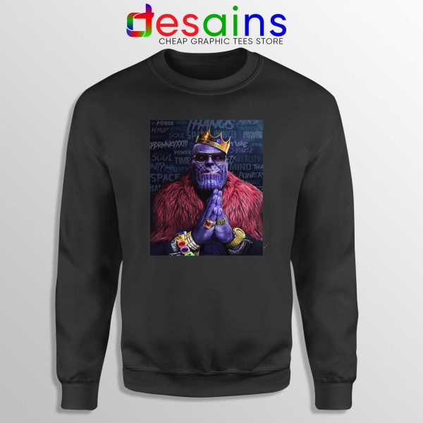 Sweatshirt Black Thanos Notorious BIG Avengers Endgame