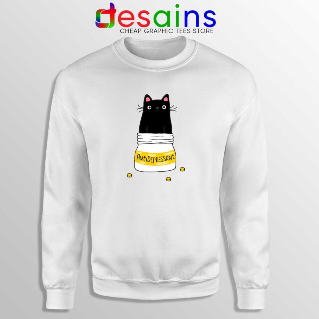 Sweatshirt Fur Antidepressant Cat Kitten Jar Funny