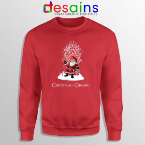 Sweatshirt Red Christmas Is Coming Santa Game of Thrones