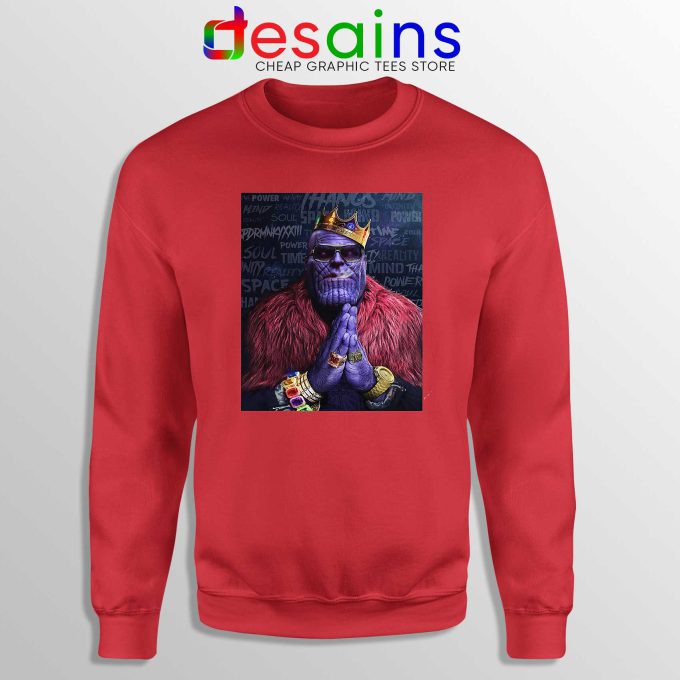 Sweatshirt Red Thanos Notorious BIG Avengers Endgame