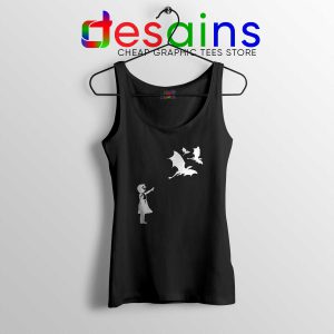 Tank Top Black Bansky Dragons Dracarys Game of Thrones