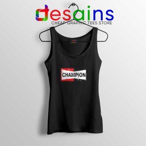 Tank Top Black Champion Spark Plugs American Brand of Spark Plug