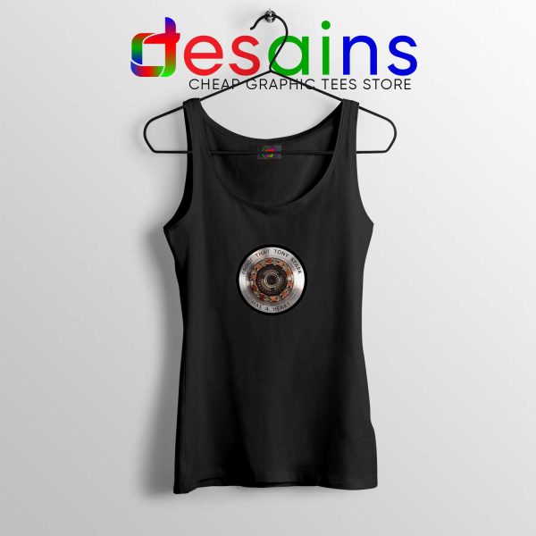 Tank Top Black Proof That Tony Stark Has a Heart Iron Man Avengers