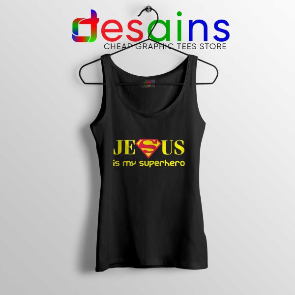 Tank Top Black Superman Jesus Is My Superhero Tanks Christmas Gift