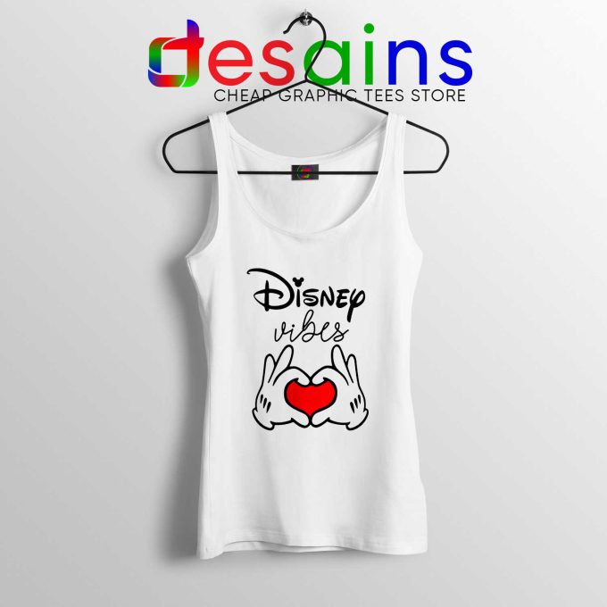 Tank Top Disney Vibes Mickey Mouse Love Hands Size S-3XL