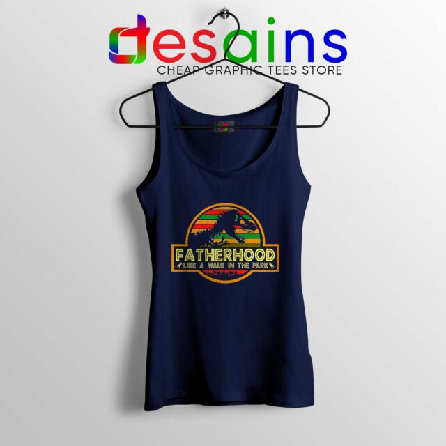 Tank Top Fatherhood Jurassic Park World Dominion Retro