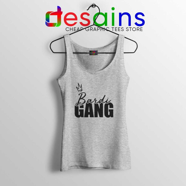 Tank Top Sport grey Bardi Gang Merch Cardi B Unofficial Clothing Line Shop