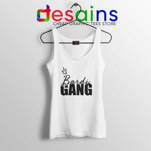 Tank Top White Bardi Gang Merch Cardi B Unofficial Clothing Line Shop