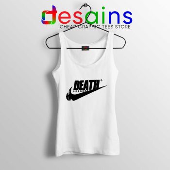 Tank Top White Death Just Do It Japanese Nike Parody Tank Tops Size S-3XL