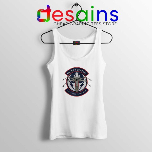 Tank Top White Rogue Squadron Patch Tanks Star Wars Game Shirt