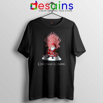 Tshirt Christmas Is Coming Santa Tee Shirt Game of Thrones Size S-3XL