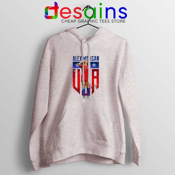 Alex Morgan Sipping Tea Sport Grey Hoodie Cheap Hoodies Alex Morgan