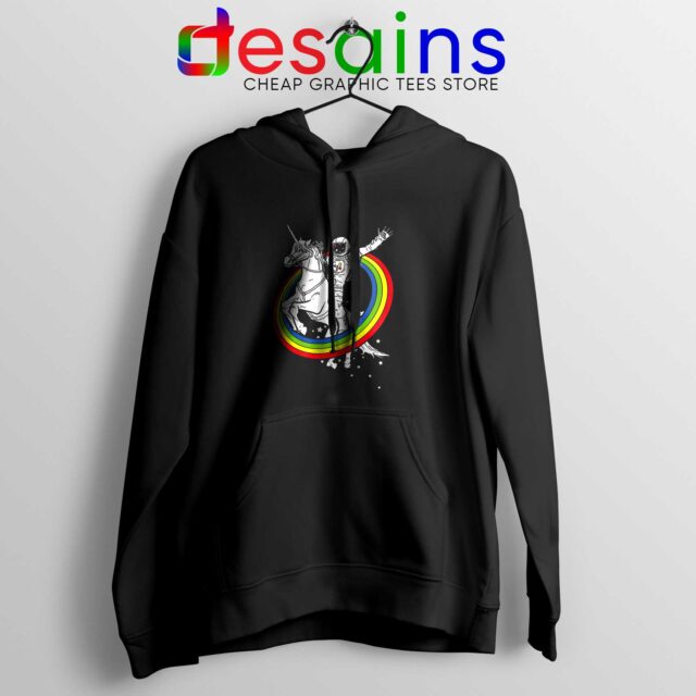 Astronaut Ride On Unicorn Hoodie Rainbow Unicorns Pride