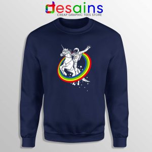 Astronaut Ride On Unicorn Navy Sweatshirt Epic Combo Crewneck Sweater