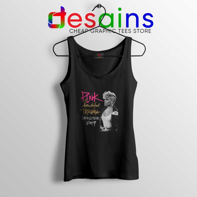 Tank Top Pink Beautiful Trauma World Tour Concert