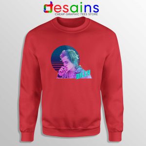 Billy Stranger Things Red Sweatshirt Crewneck Sweater Billy Hargrove