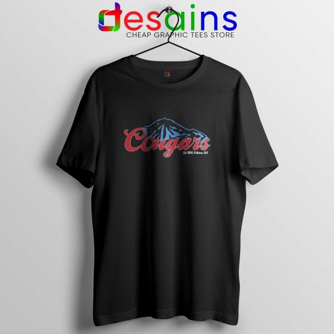 Blue Mountain Cougars Black Tee Shirt Cheap Graphic Tshirts