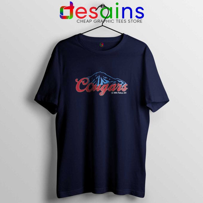 Blue Mountain Cougars Navy Blue Tee Shirt Cheap Graphic Tshirts