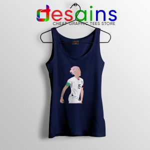 Buy Megan Rapinoe Navy Tank Top Soccer Midfielder USA Custom Tank Tops