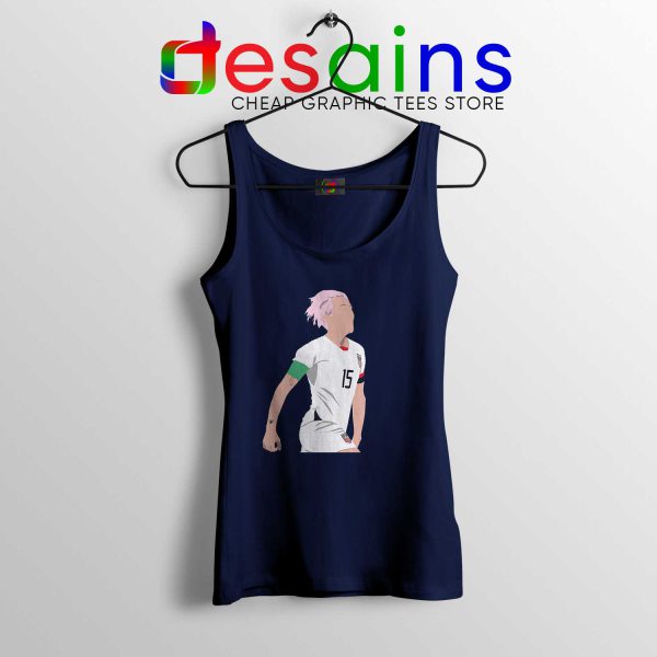 Buy Megan Rapinoe Navy Tank Top Soccer Midfielder USA Custom Tank Tops