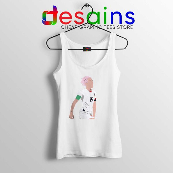 Buy Megan Rapinoe White Tank Top Soccer Midfielder USA Custom Tank Tops