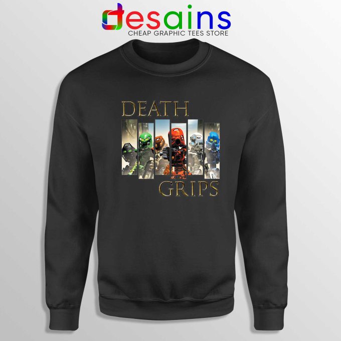 Cheap Bionicle Toa Mata Black Sweatshirt Death Grips Crewneck Sweater