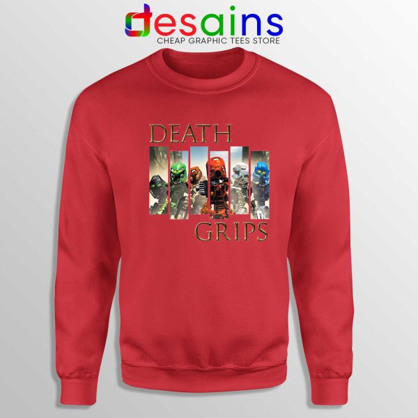 Cheap Bionicle Toa Mata Red Sweatshirt Death Grips Crewneck Sweater