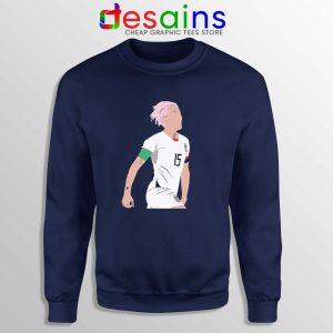Cheap Megan Rapinoe Navy Sweatshirt Soccer Midfielder USA Sweater