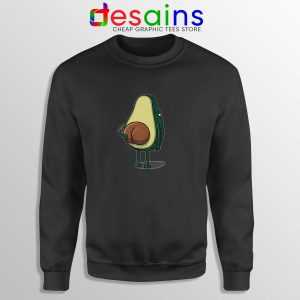 Cheap Sweatshirt Black Avocado Shirt Vegan Crewneck Sweater Size S-3XL