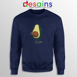 Cheap Sweatshirt Navy Avocado Shirt Vegan Crewneck Sweater Size S-3XL