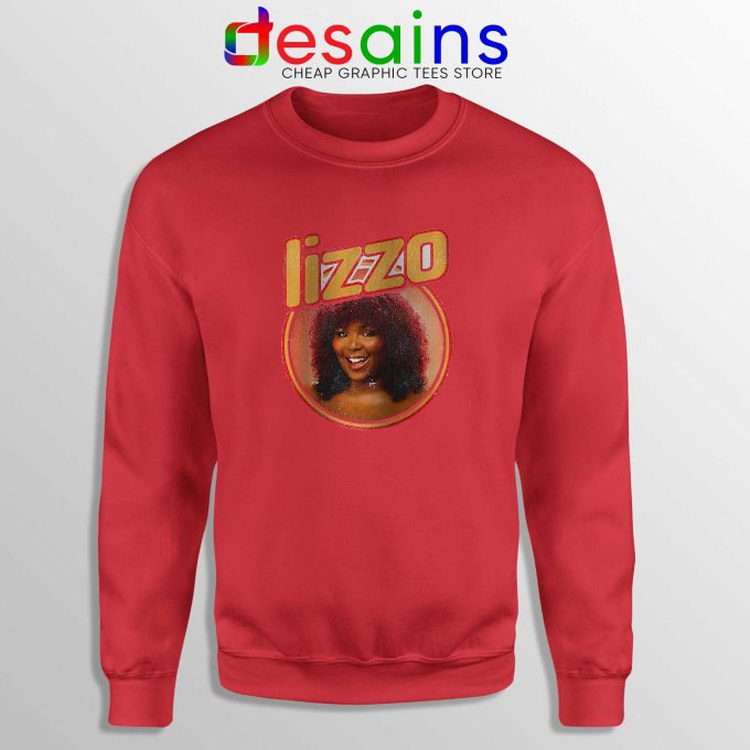 Cheap Sweatshirt Red Lizzo American Singer Vintage Merch Size S-3XL