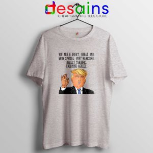 Fathers Day Donald Trump Sport Grey Tee Shirt Great Dad Tshirt