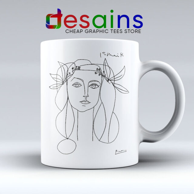 Francoise Gilot Sketch Picaso Mug Painting Art