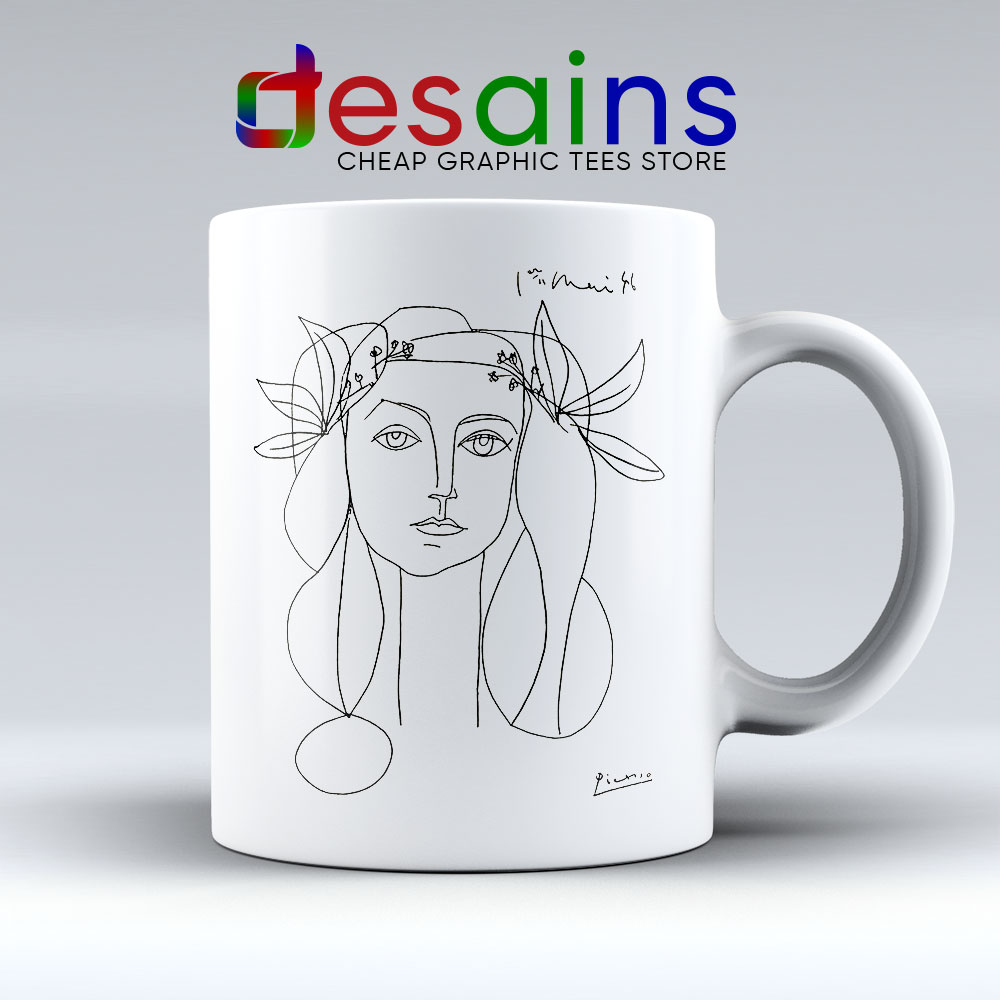 Francoise Gilot Sketch Picaso Mug Best Ceramic Coffee Mugs