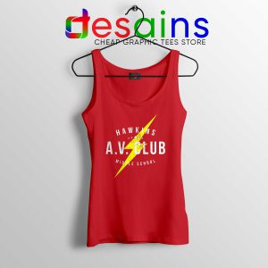 Hawkins AV Club Red Tank Top Stranger Things Store Tank Tops Netflix