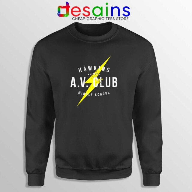 Hawkins AV Club Sweatshirt Stranger Things Eleven Netflix
